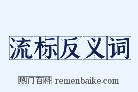 流标反义词是什么意思的图片
